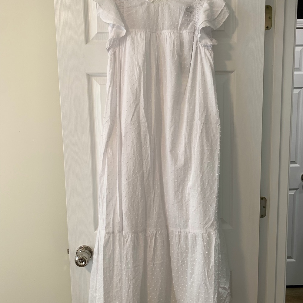 Target Who What Wear White Flutter Sleeve Sundress